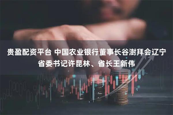 贵盈配资平台 中国农业银行董事长谷澍拜会辽宁省委书记许昆林、省长王新伟